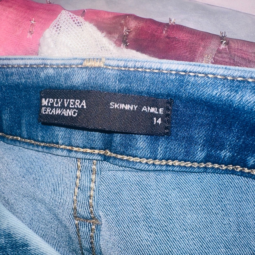 Simply Vera Vera Wang Light Blue Skinny Jeans - Picture 5 of 7